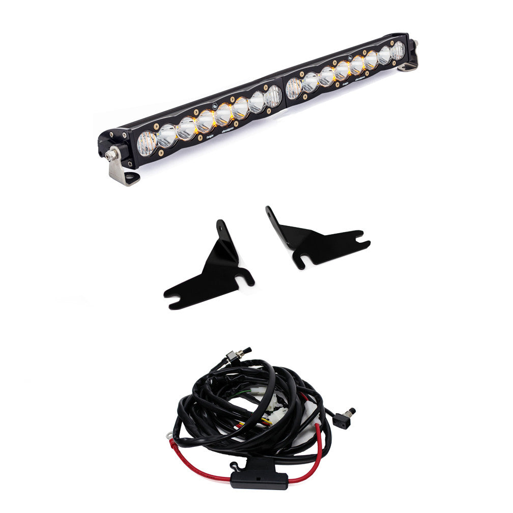 Baja Designs Chevy S8 20 Inch Grille Light Bar Kit - Chevy 2019-21 Silverado 1500; NOTE: Exc. LTZ Models