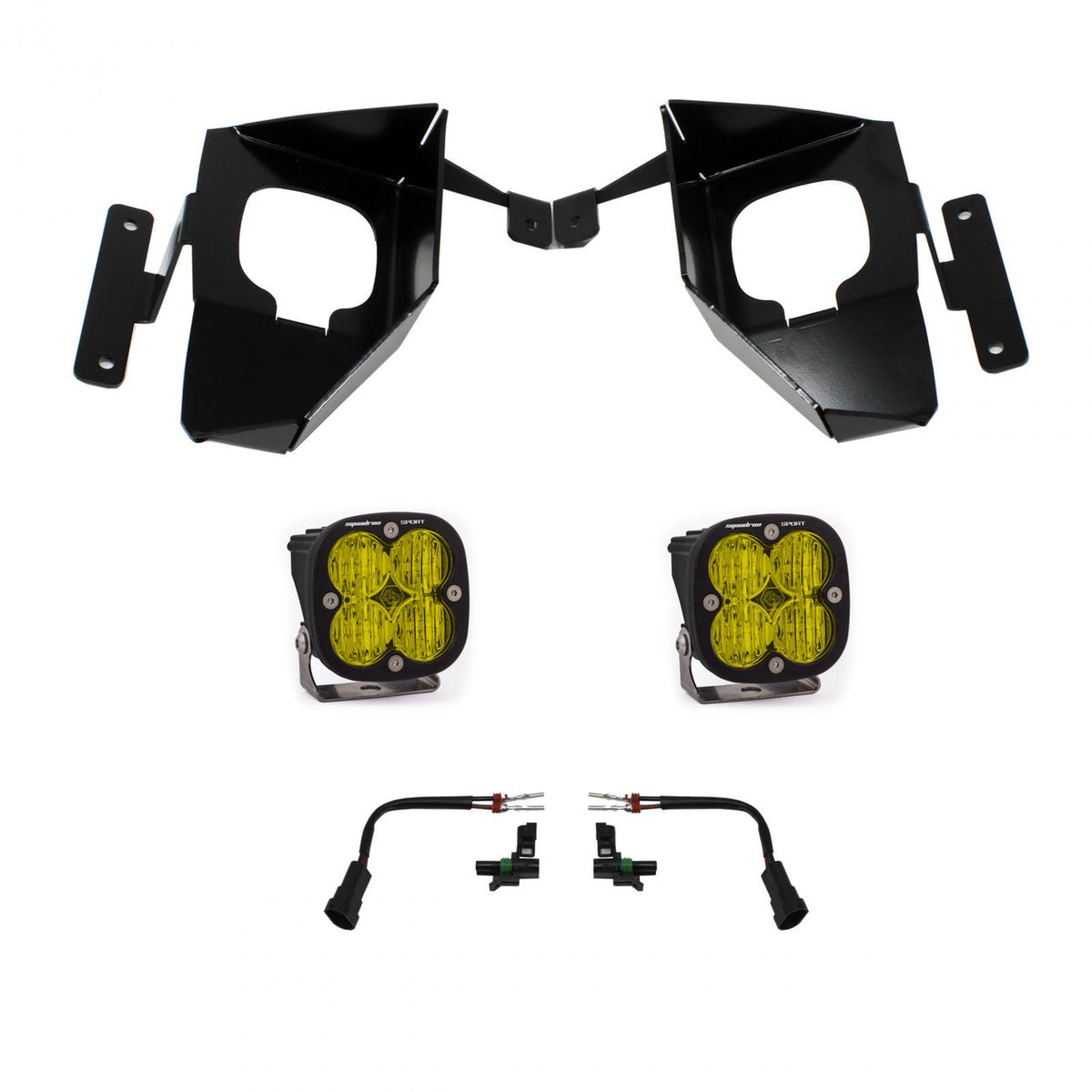 Baja Designs Squadron Sport fog pocket light kit for Chevy Silverado 1500 2016-2018