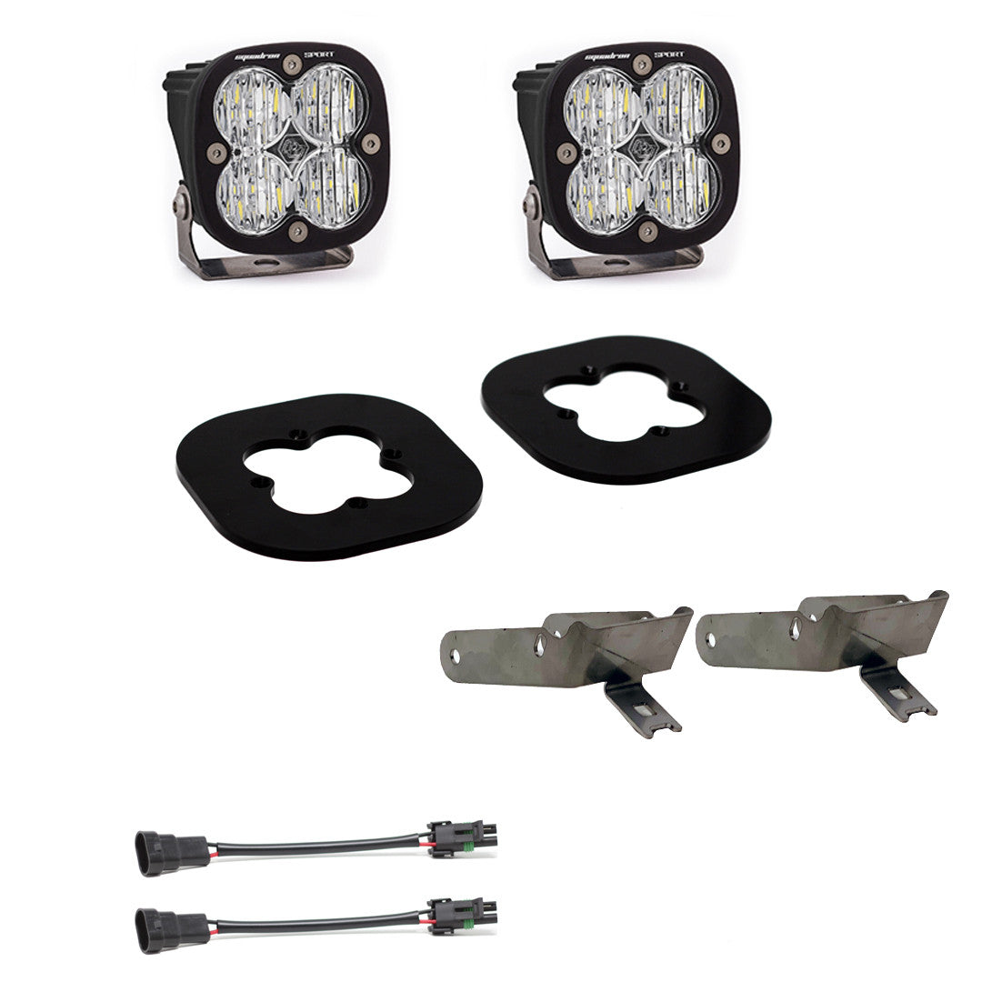 Baja Designs Ford Squadron Pro Fog Pocket Light Kit - Ford 2011-16 F-250/350 Super Duty