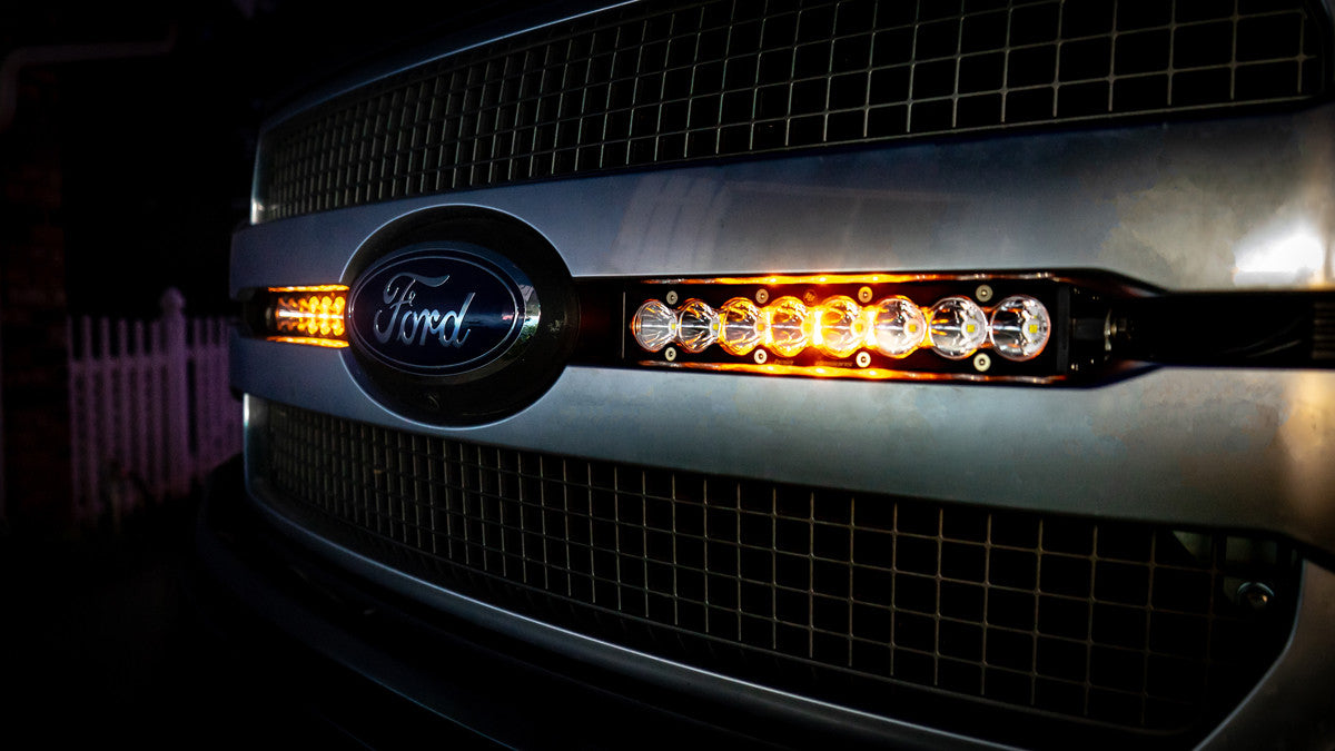 Baja Designs Ford S8 Dual 10 Inch Grille Light Bar Kit - Ford 2018-20 F-150