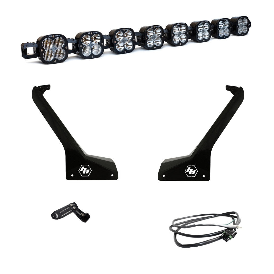 Baja Designs Jeep JL/JT 8XL Linkable Roof Mount Light Kit - Jeep 2020-2026 Gladiator; 2018-2026 Wrangler JL; Exc. Rubicon 392, Mojave, 4xE