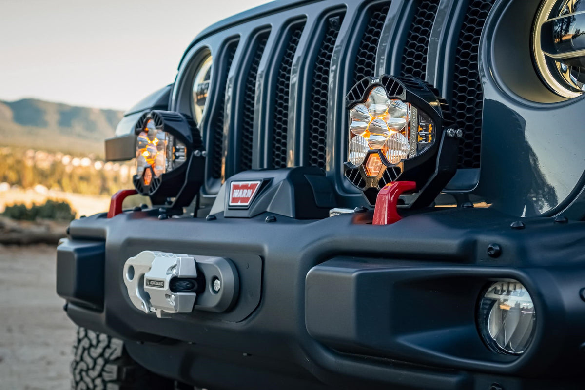 Baja Designs Jeep JL/JT LP4 Pro Bumper Light Kit - Jeep 2020-2026 Gladiator; 2018-2026 Wrangler JL; NOTE: w/ OE Steel Bumper