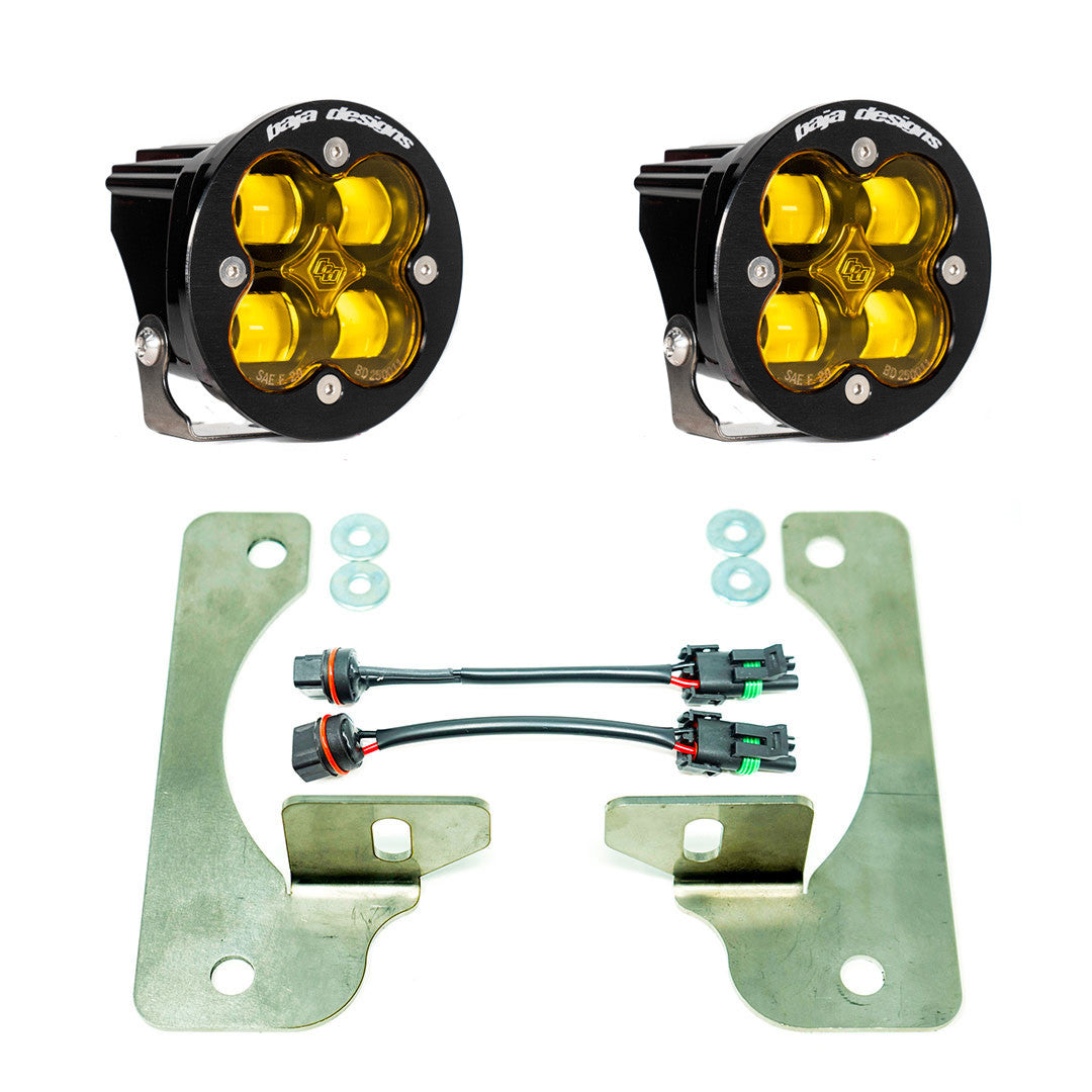 Baja Designs Jeep JL/JT Squadron-R SAE Fog Pocket Light Kit - Jeep 2020-2026 Gladiator; 2018-2026 Wrangler JL; NOTE: w/ OE Rubicon Bumper