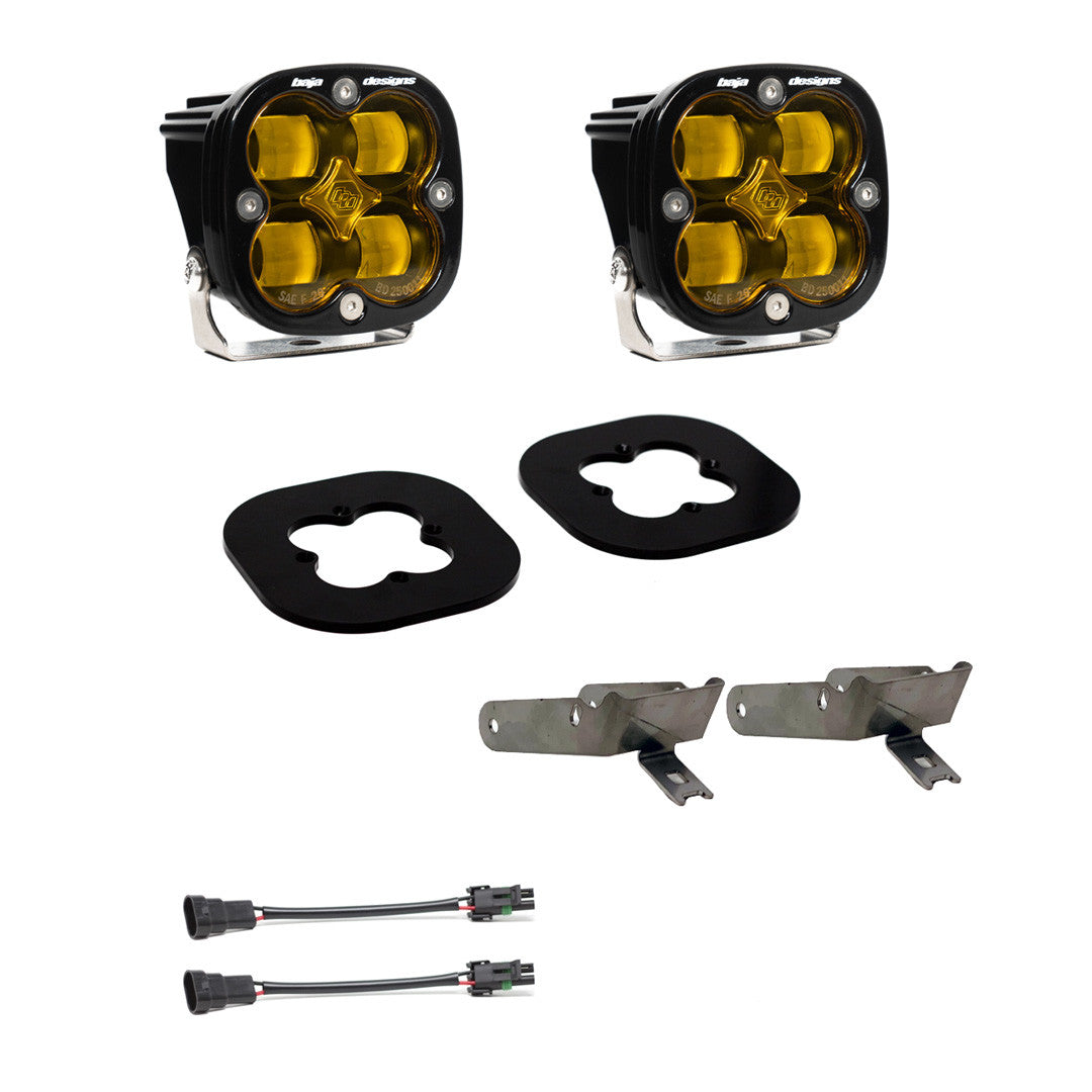 Baja Designs Ford Squadron SAE Fog Pocket Light Kit - Ford 2011-16 F-250/350 Super Duty