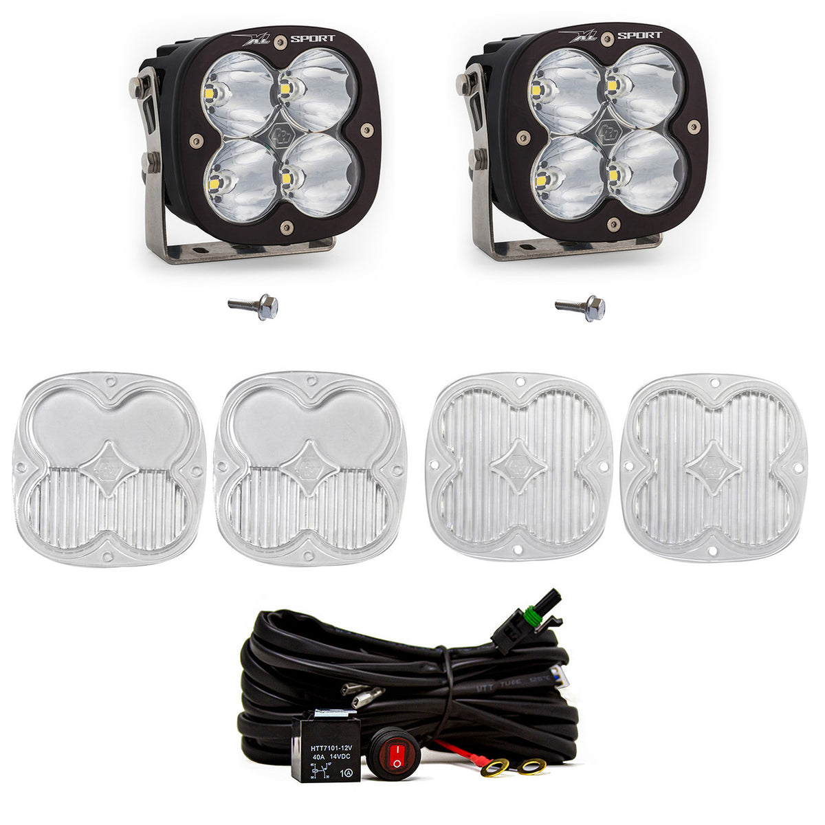 Baja Designs Ford XL Sport A-Pillar Light Kit - Ford 2021-2026 Bronco; 2022-2026 Bronco Raptor