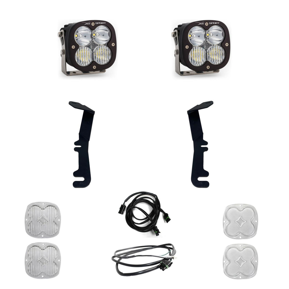 Baja Designs RAM XL Sport A-Pillar Light Kit - RAM 2019-24 1500 Rebel; 2021-24 1500 TRX