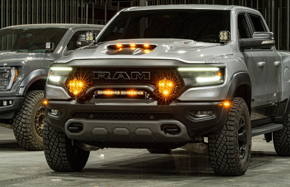 Baja Designs RAM XL Sport A-Pillar Light Kit - RAM 2019-24 1500 Rebel; 2021-24 1500 TRX