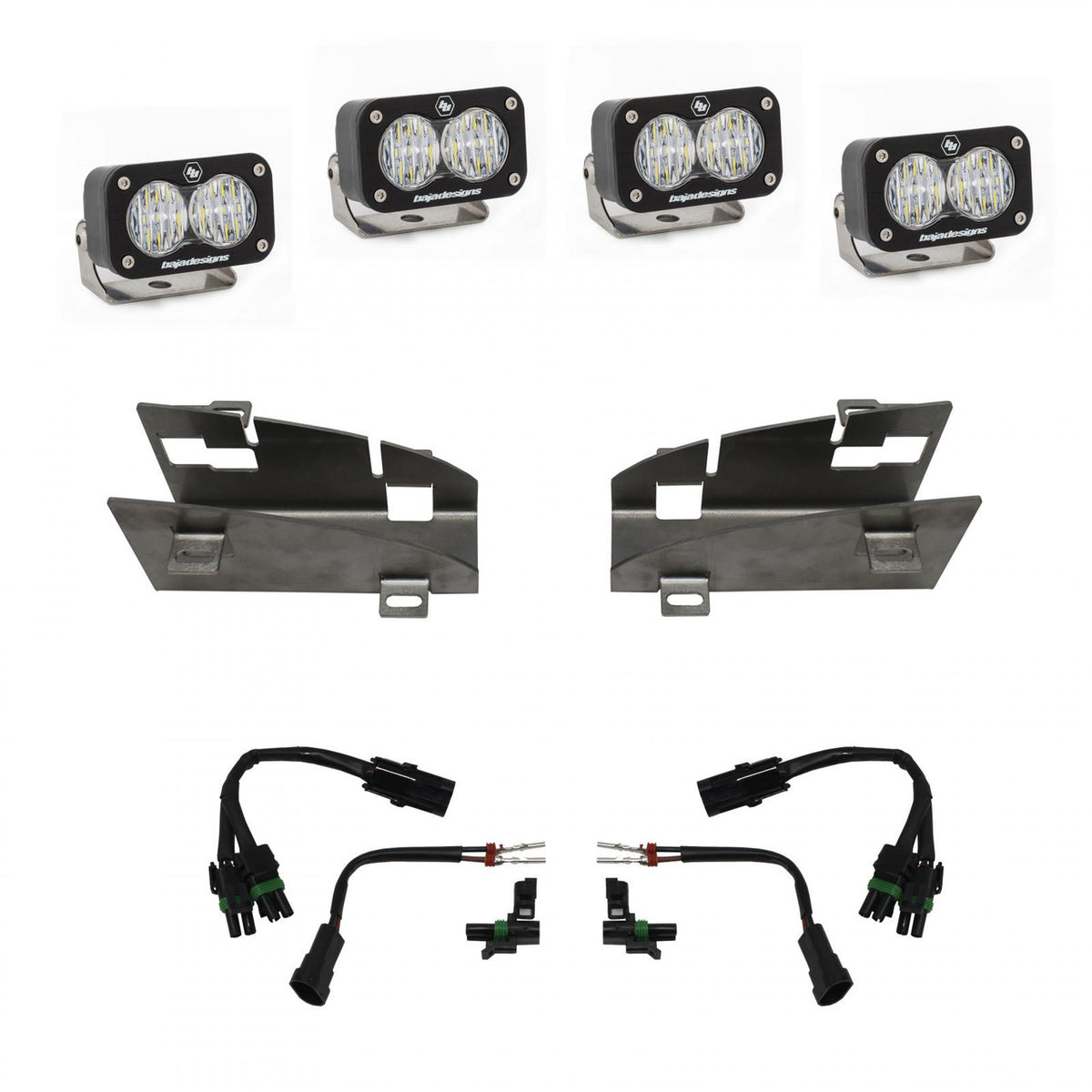 Baja Designs RAM S2 Sport Dual Fog Pocket Light Kit - RAM 2019-24 1500 Rebel; 2021-24 1500 TRX