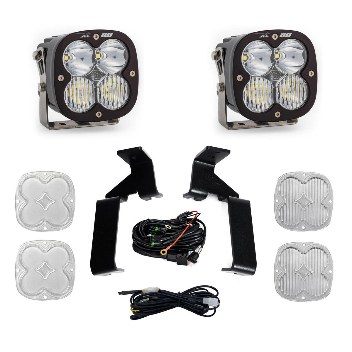 Baja Designs Ford XL80 A-Pillar Light Kit - Ford 2021-2026 F-150 Raptor, 2024-2026 F-150 Raptor 37/R