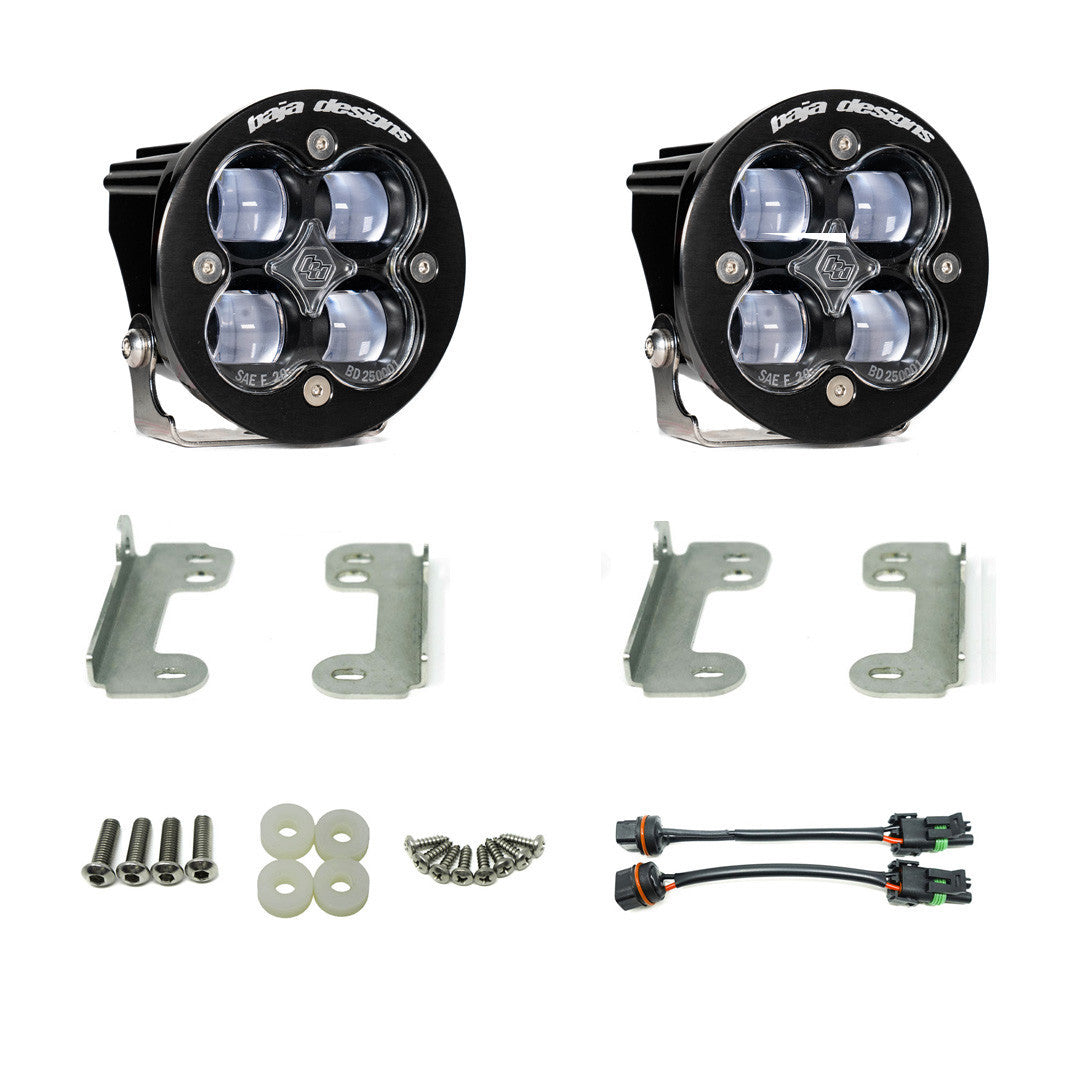 Baja Designs Squadron-R SAE fog pocket light kit for 2007-2009 Jeep Wrangler JK