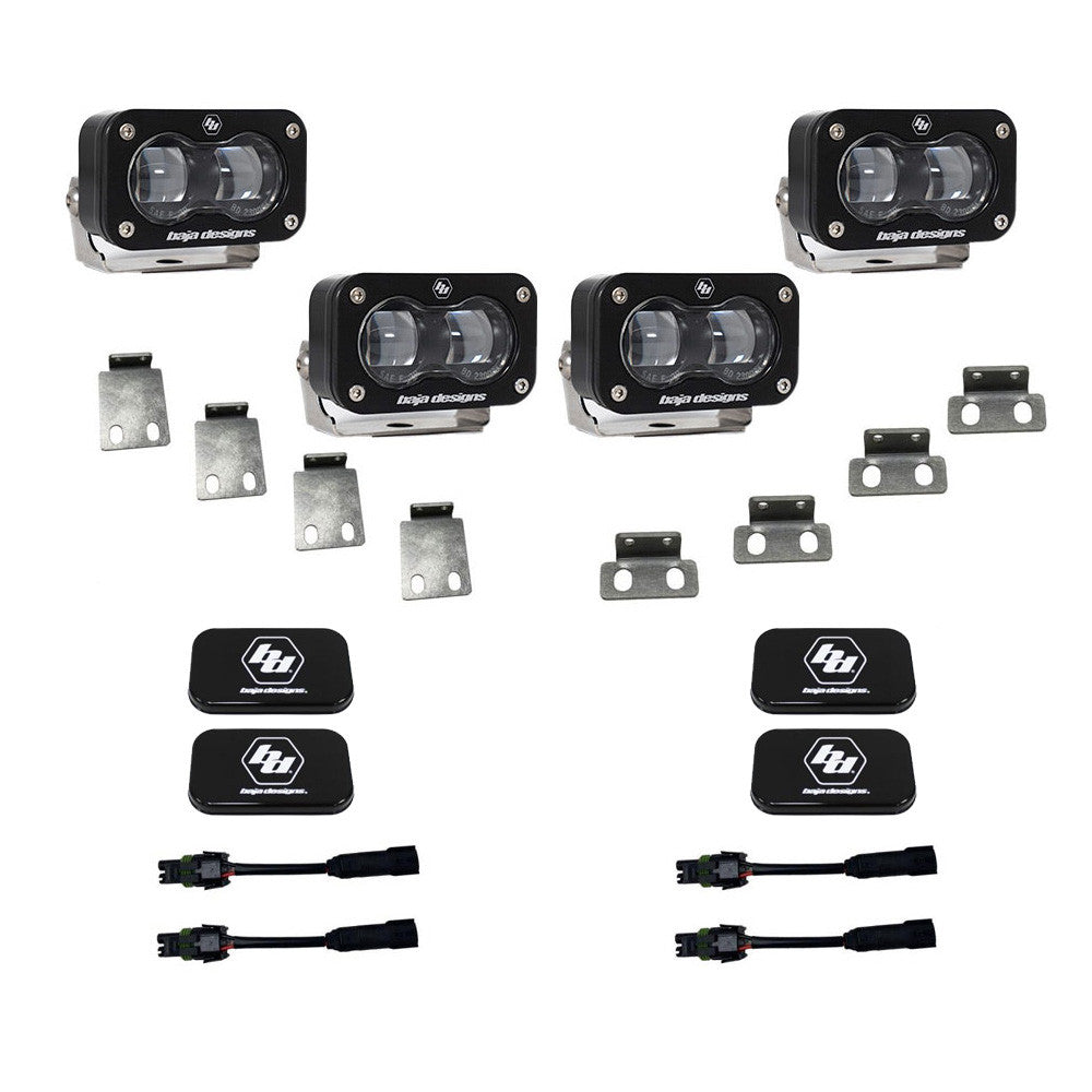 Baja Designs Ford Raptor S2 SAE Dual Fog Pocket Kit - Ford 2021-2026 F-150 Raptor, 2024-2026 F-150 Raptor 37/R