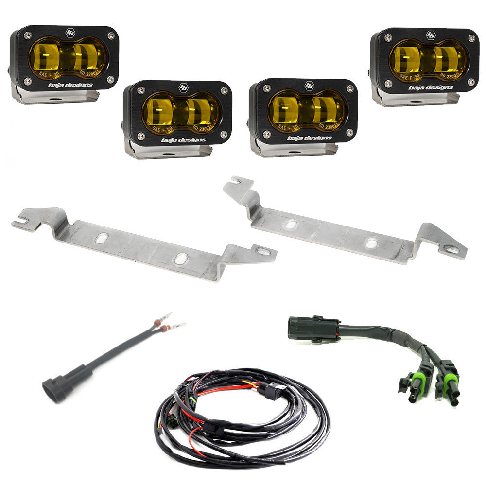 Baja Designs Toyota S2 SAE OEM Fog Light Replacement Kit - Toyota 2023-2026 Sequoia