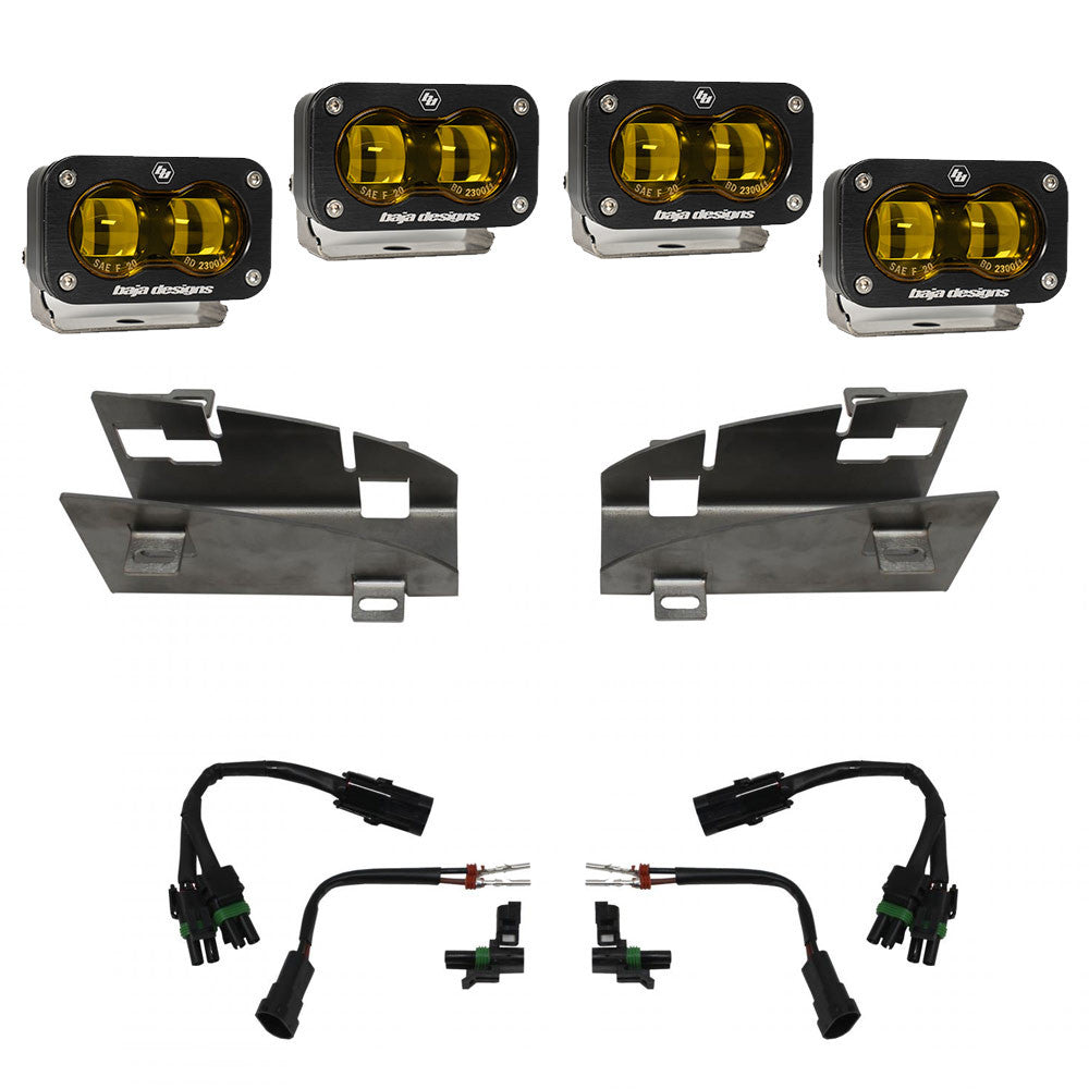 Baja Designs RAM Dual S2 SAE Fog Pocket Light Kit - RAM 2019-24 1500 Rebel; 2021-24 1500 TRX