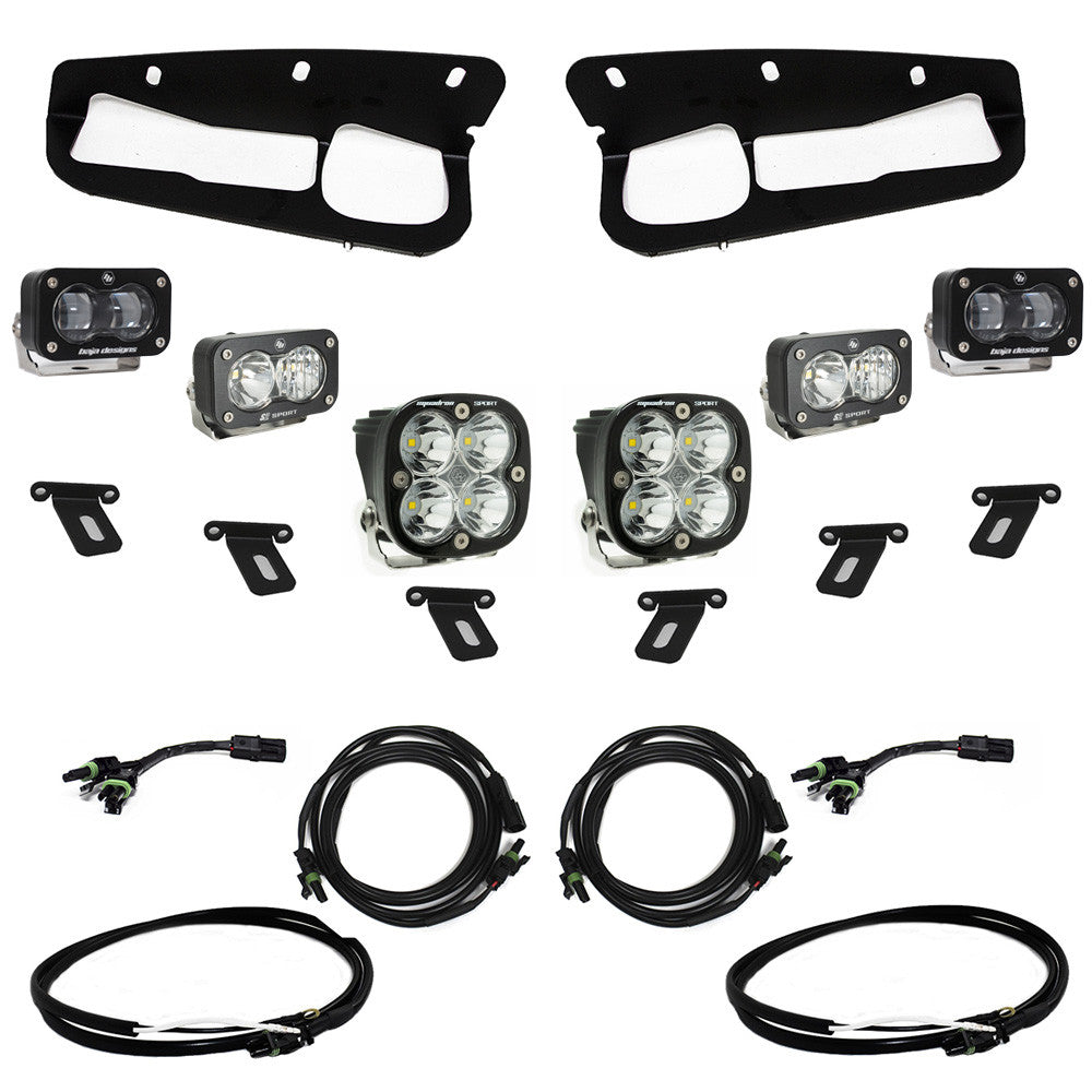 Baja Designs Ford S2 SAE “Sportsmen” Fog Pocket Light Kit - Ford 2021-2026 Bronco; Steel Bumper