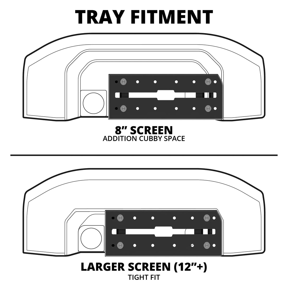 Build Your Own TRAXX™ - Accessory Track Dash Bracket | 2019+ RAM 1500 (EXCLUDING Classic) & 2019+ RAM 2500/3500