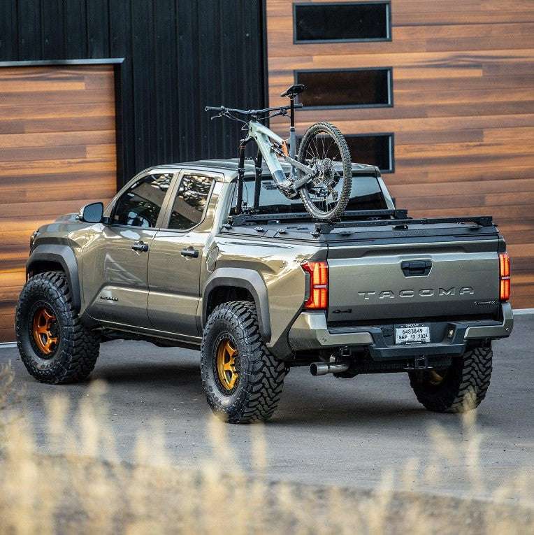 upTOP Overland bike tray on bed rack