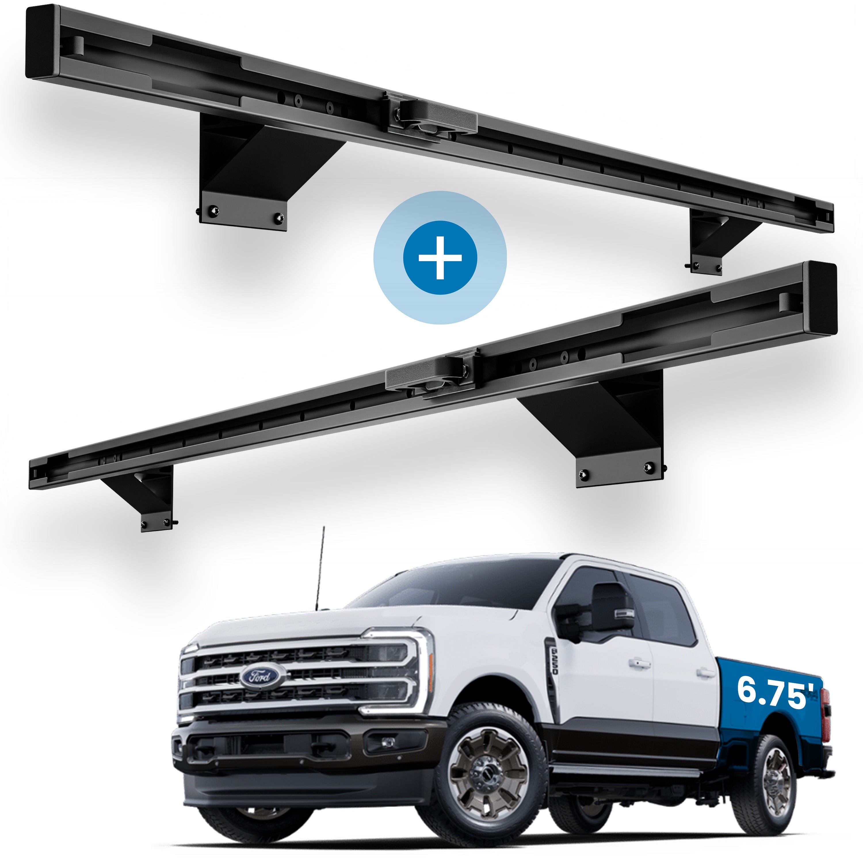 Integral Truck  Rails + Tie-down Cleats - Ford Super Duty 2017+