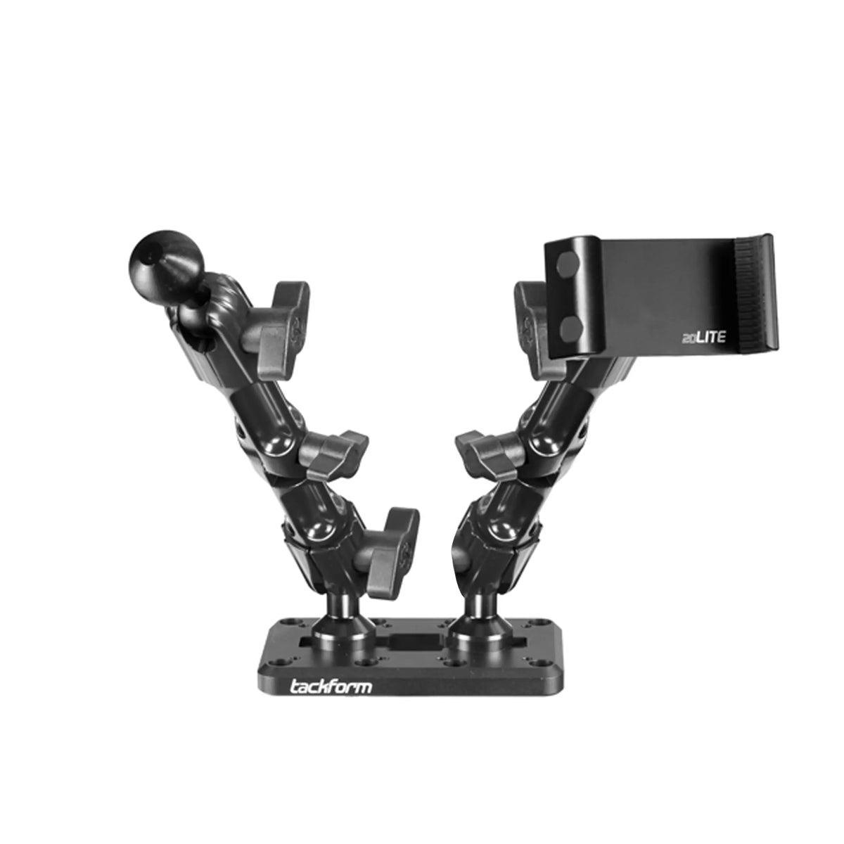 Tackform Fast Track semi truck phone and Garmin mounting kit with 7 inch arms, universal fit