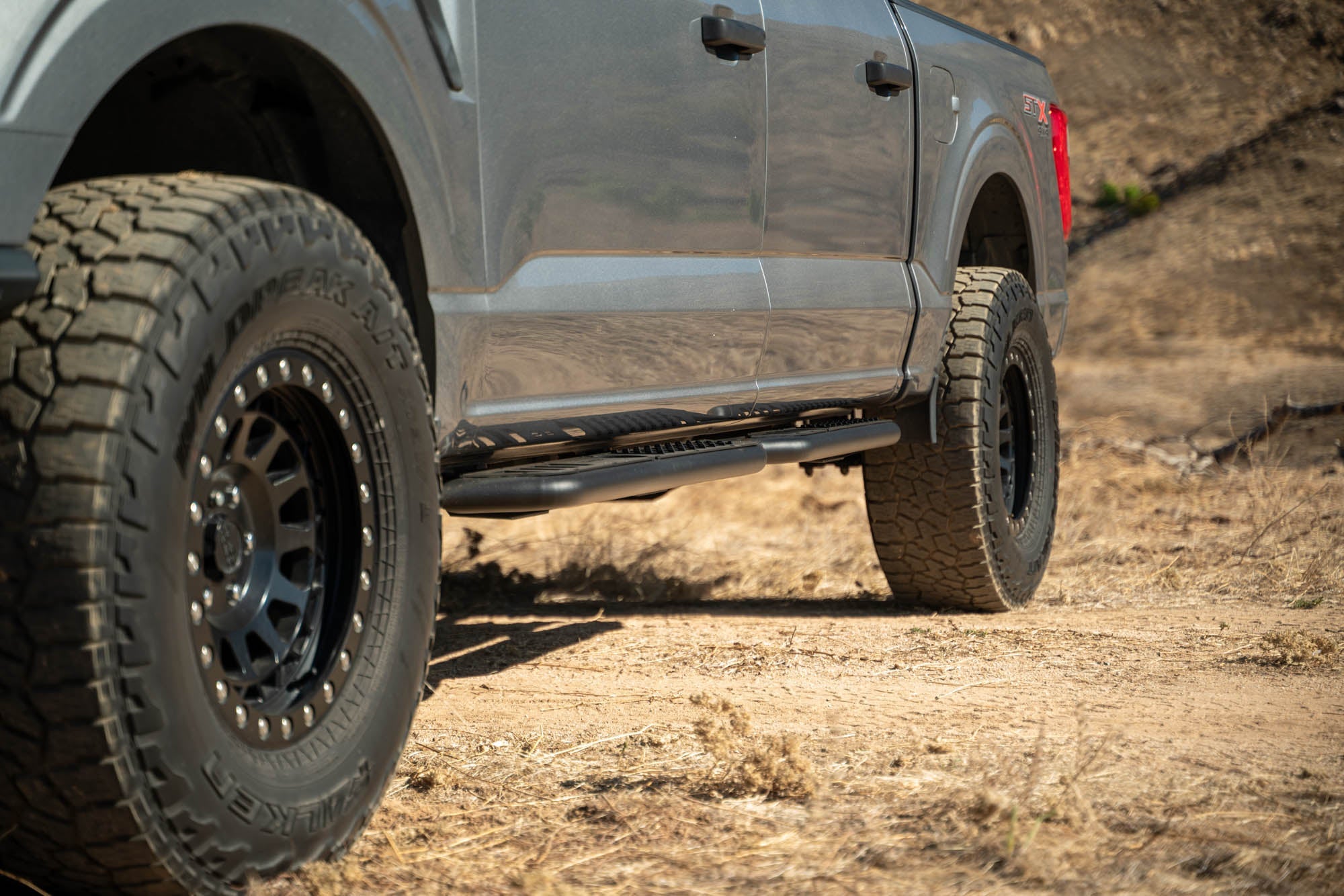 Ford-F-150-Crew-Cab-OE-Plus-Side-Steps-Installed-6 - NVMOS