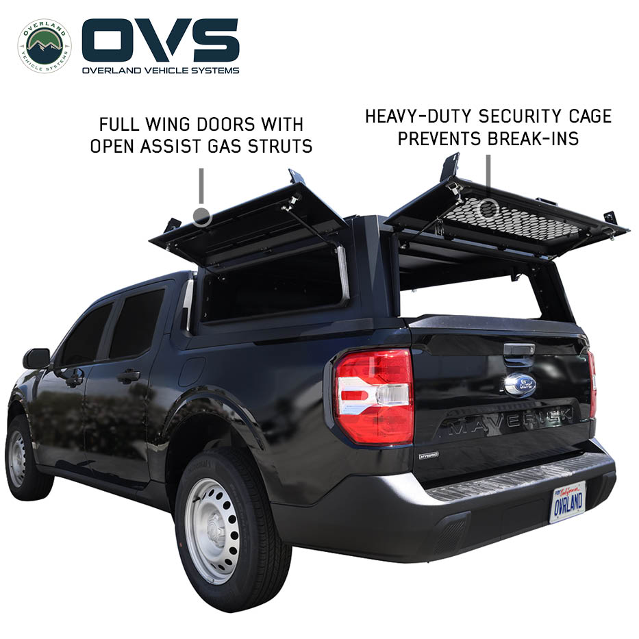 Overland Vehicle Systems Expedition PRO truck cap for 2022-2027 Ford Maverick - view 3