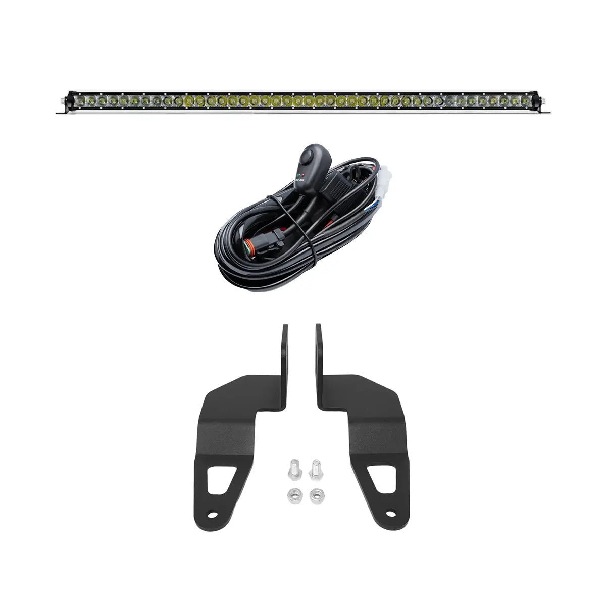 Cali Raised LED 42 inch light bar bracket kit for Front Runner Slimline roof rack