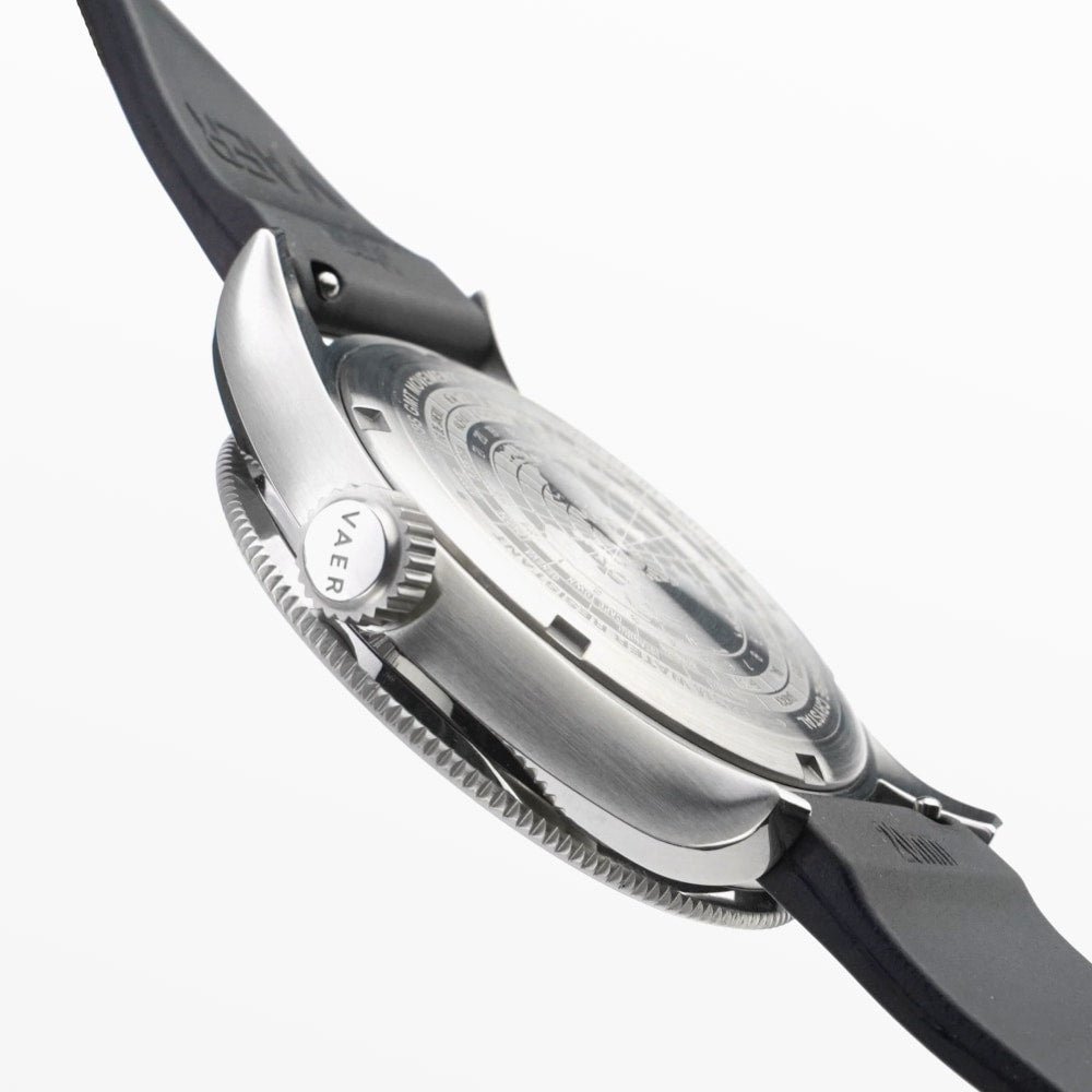 VAER G2 Meridian Watch - Navy/Red - 39mm USA GMT