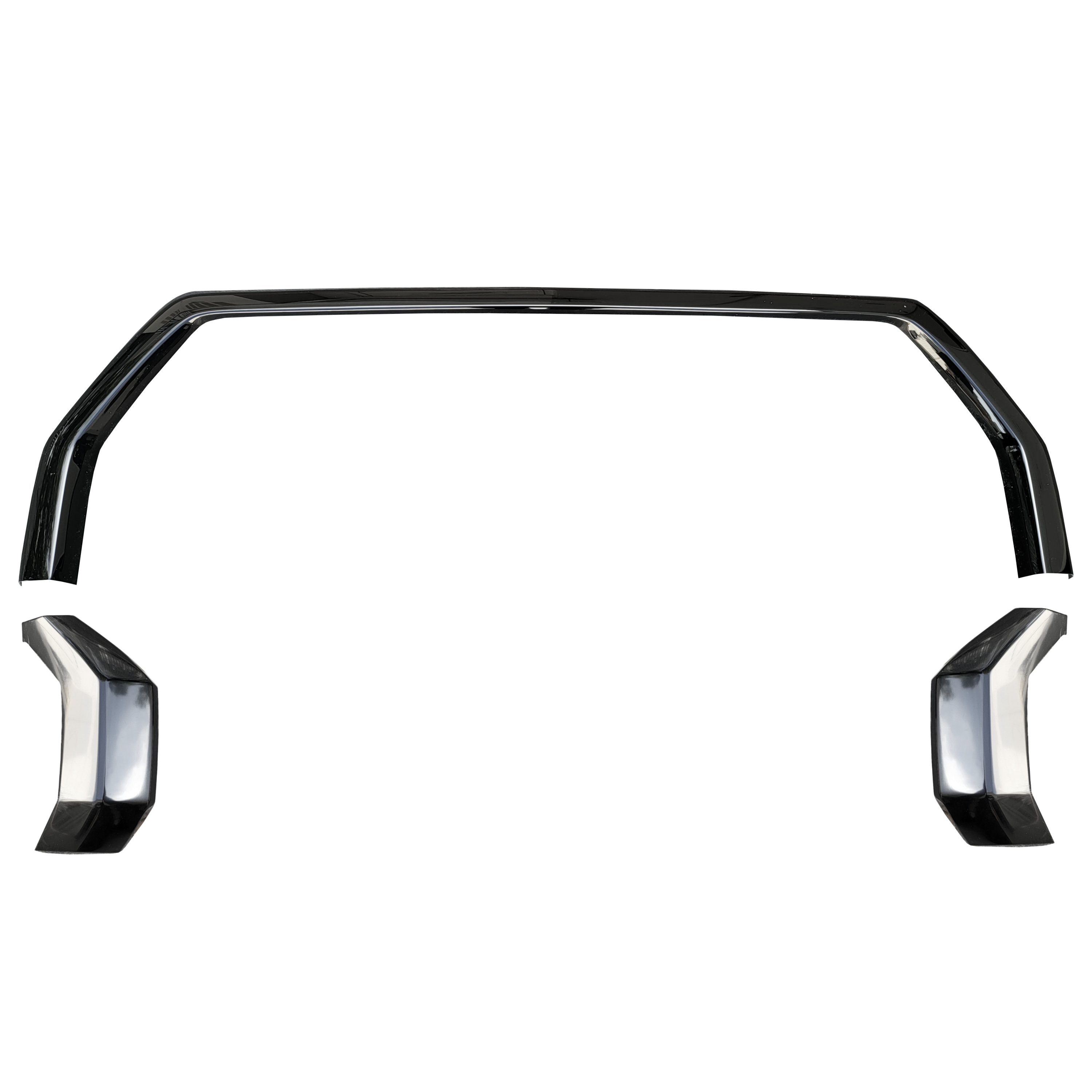 2022+ Toyota Tundra Front Grille Surround BumperShellz - Chrome Delete Kit Gloss Black