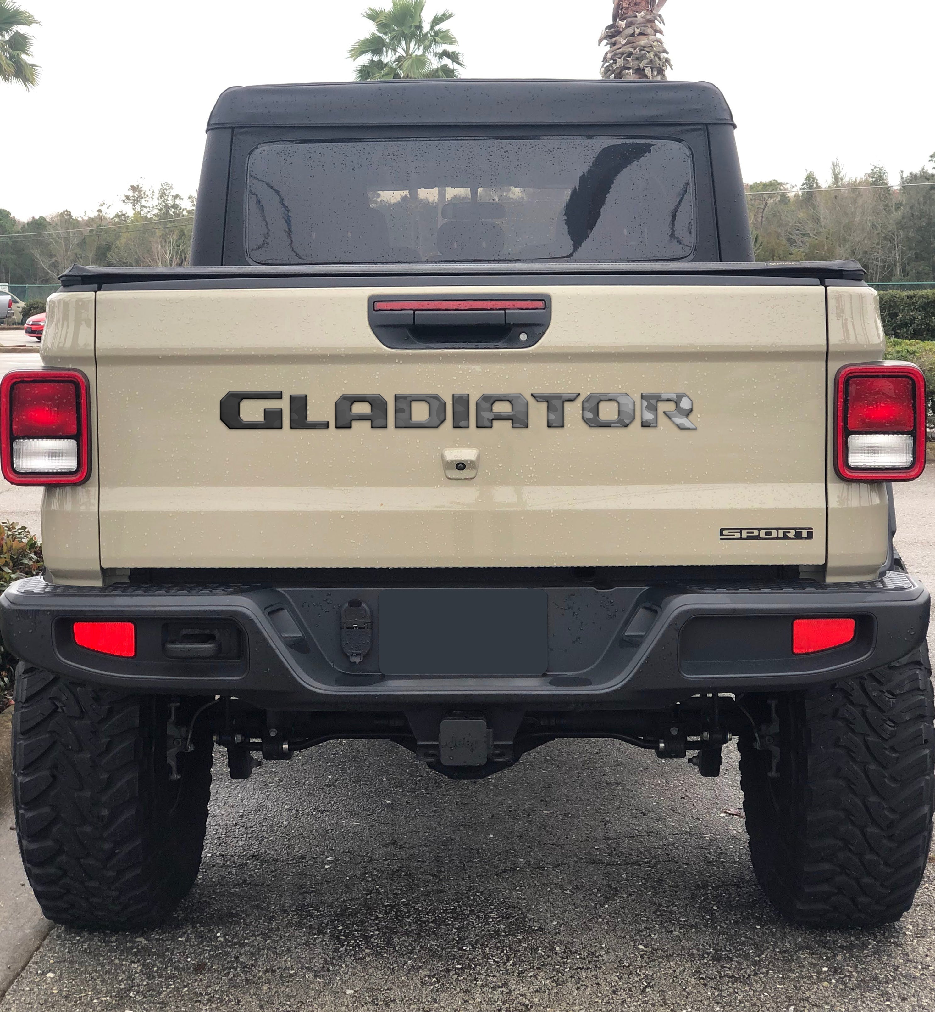 Tailgate Letter Replacement Overlays Fits 2020-2026 Jeep Gladiator