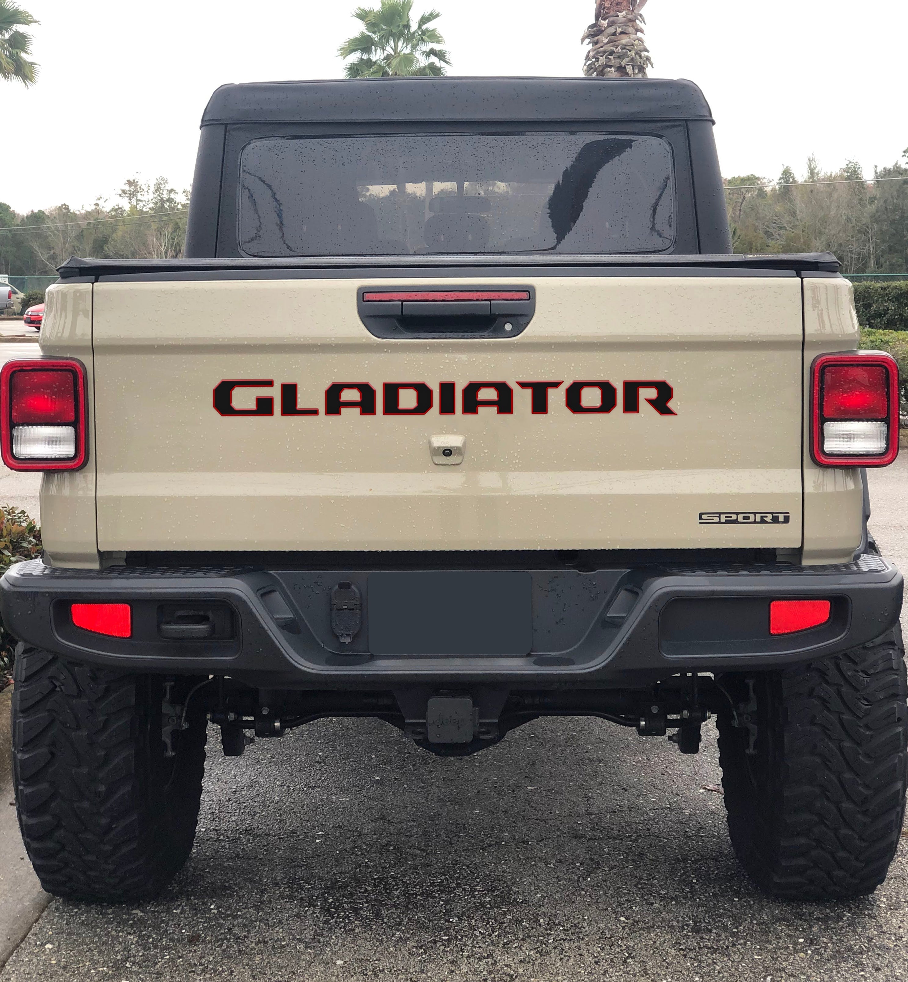 Tailgate Letter Replacement Overlays Fits 2020-2026 Jeep Gladiator