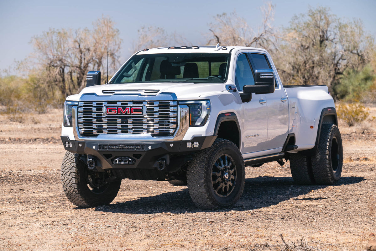 DV8 Offroad Spec Series front bumper for 2024-2026 GMC Sierra 2500HD/3500HD