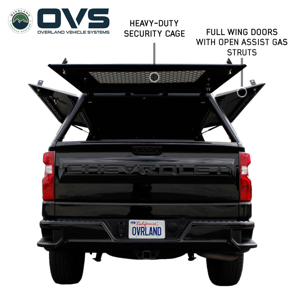 Overland Vehicle Systems Expedition PRO truck cap for 2019-2027 Chevy Silverado / GMC Sierra 1500 - view 6