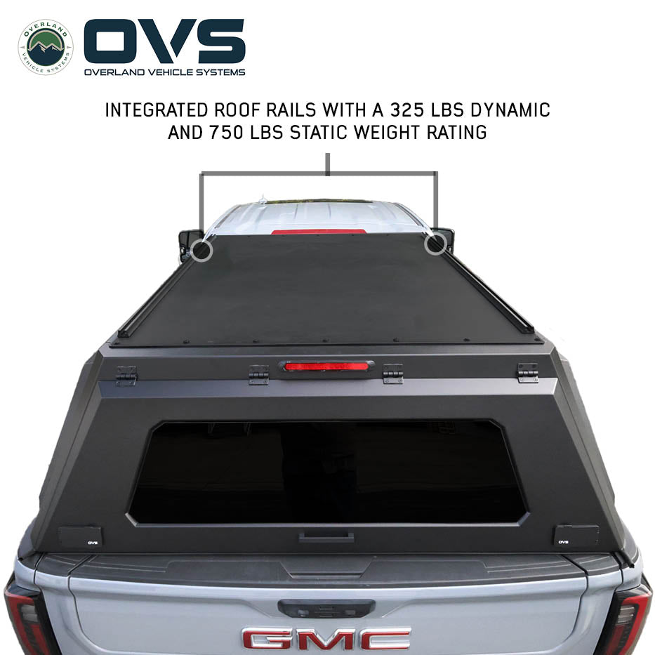 OVS Expedition PRO stainless steel truck cap for 2020-2027 Chevy Silverado / GMC Sierra 2500/3500 HD 6.9 ft bed - view 7