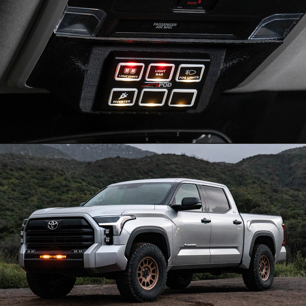 Baja Designs sPOD Mini6 SourceLT kit for 2022-2026 Toyota Tundra