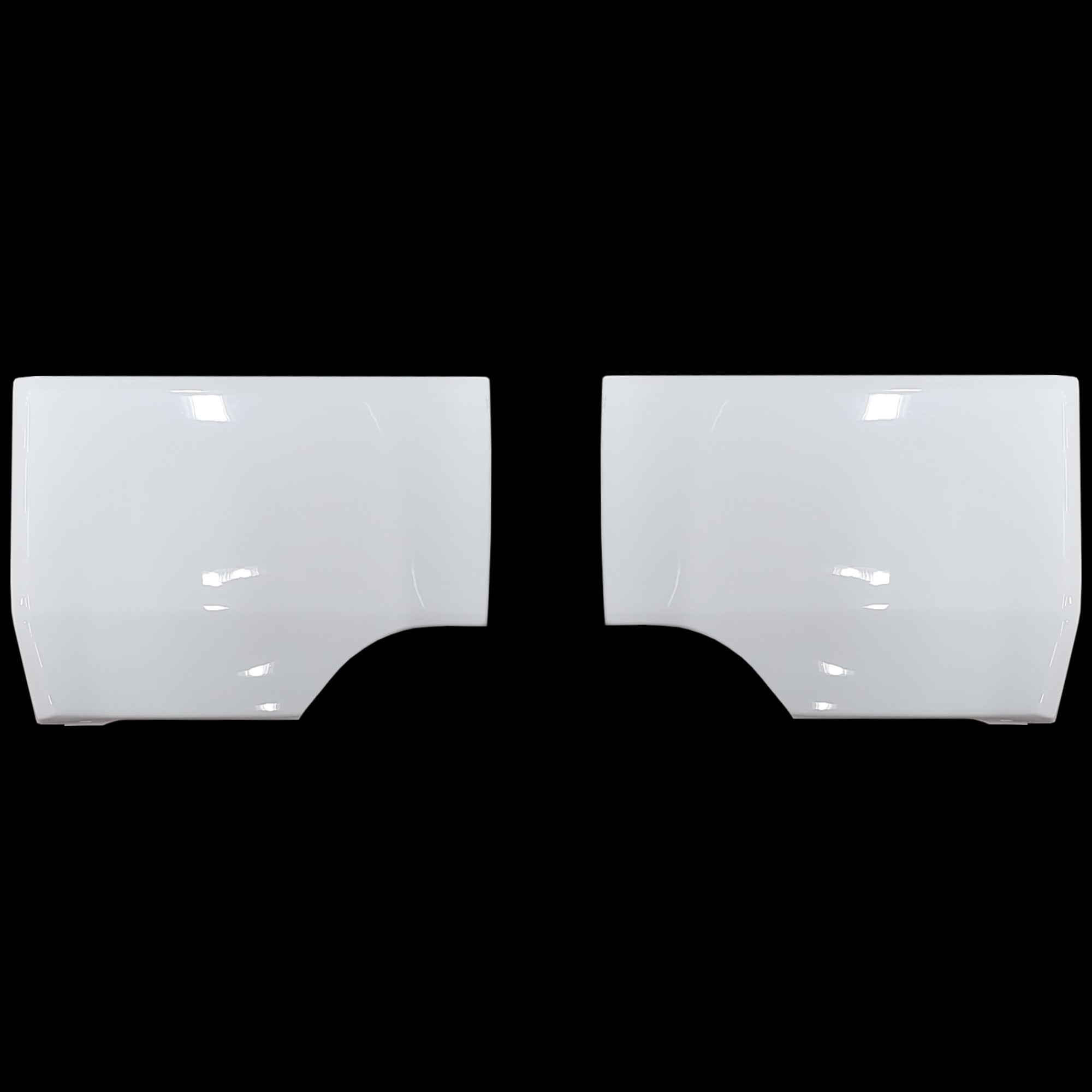 2022+ Toyota Tundra Rear Bumper Covers - BumperShellz - Color Match Ice Cap
