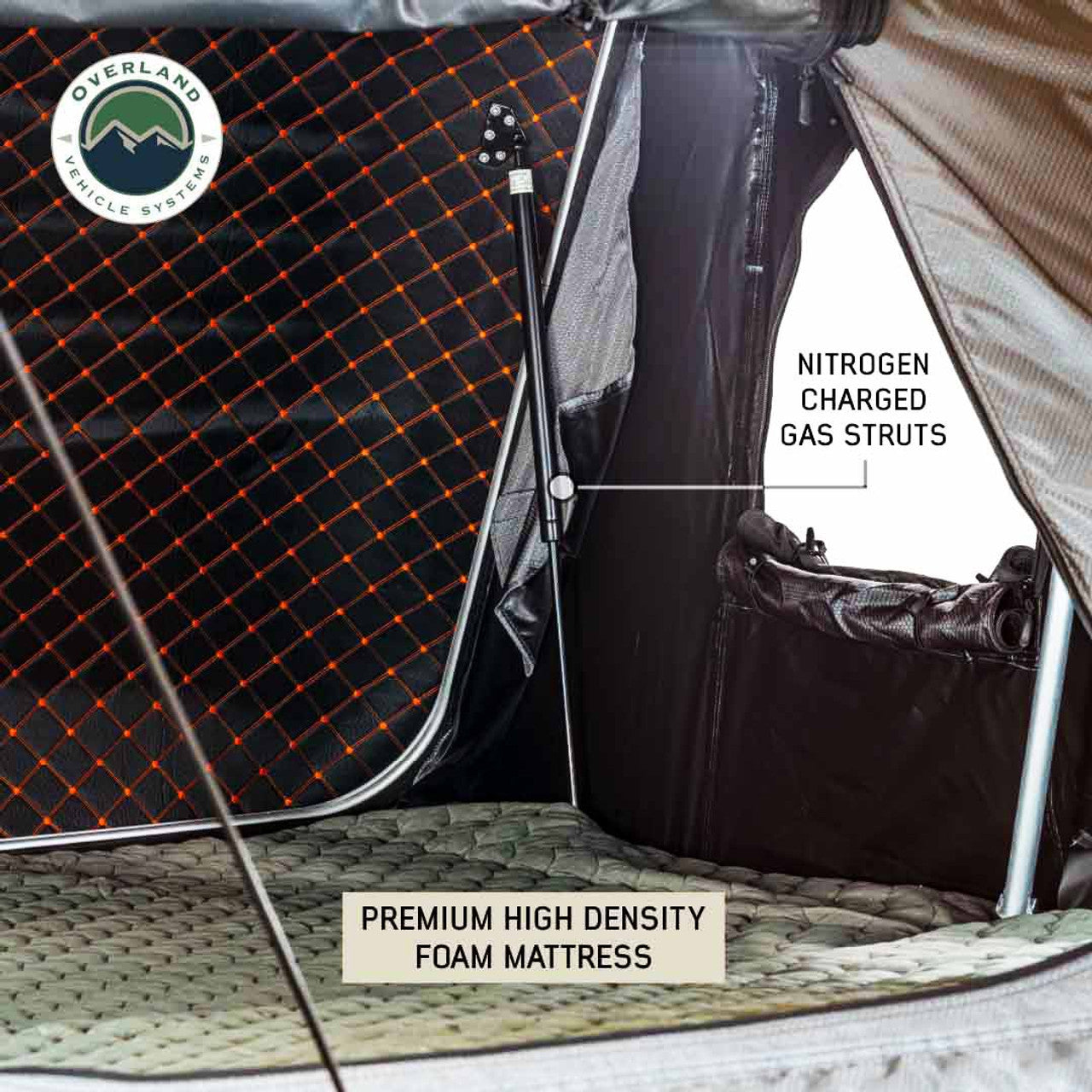 bundu roof top tent HD Bundu Hard Shell Roof Top Tent-Grey Body & Green Rainfly – NVMOS
