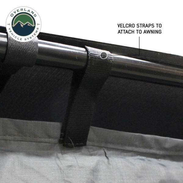 Overland Vehicle Systems HD Nomadic 90 degree awning room enclosure with 4 walls and floor - view 10