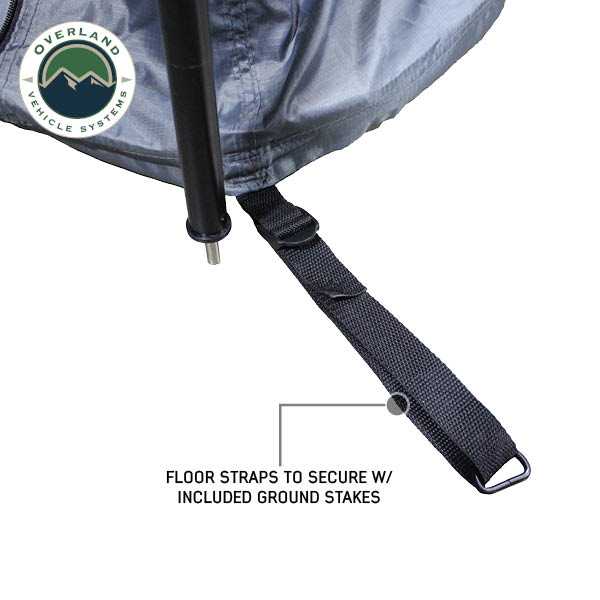 Overland Vehicle Systems HD Nomadic 90 degree awning room enclosure with 4 walls and floor - view 4