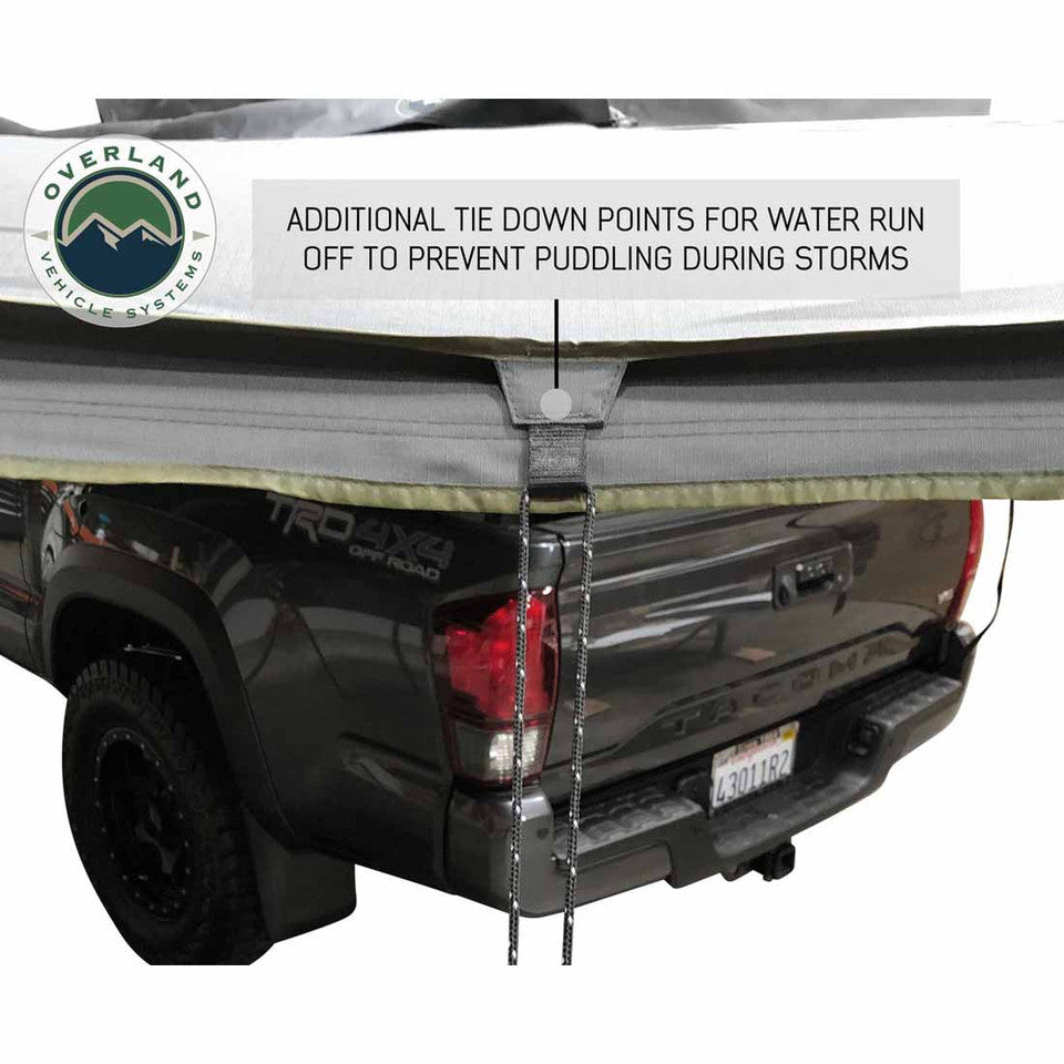 HD Nomadic 180 Degree Awning - Dark Grey with Black Travel Cover Universal