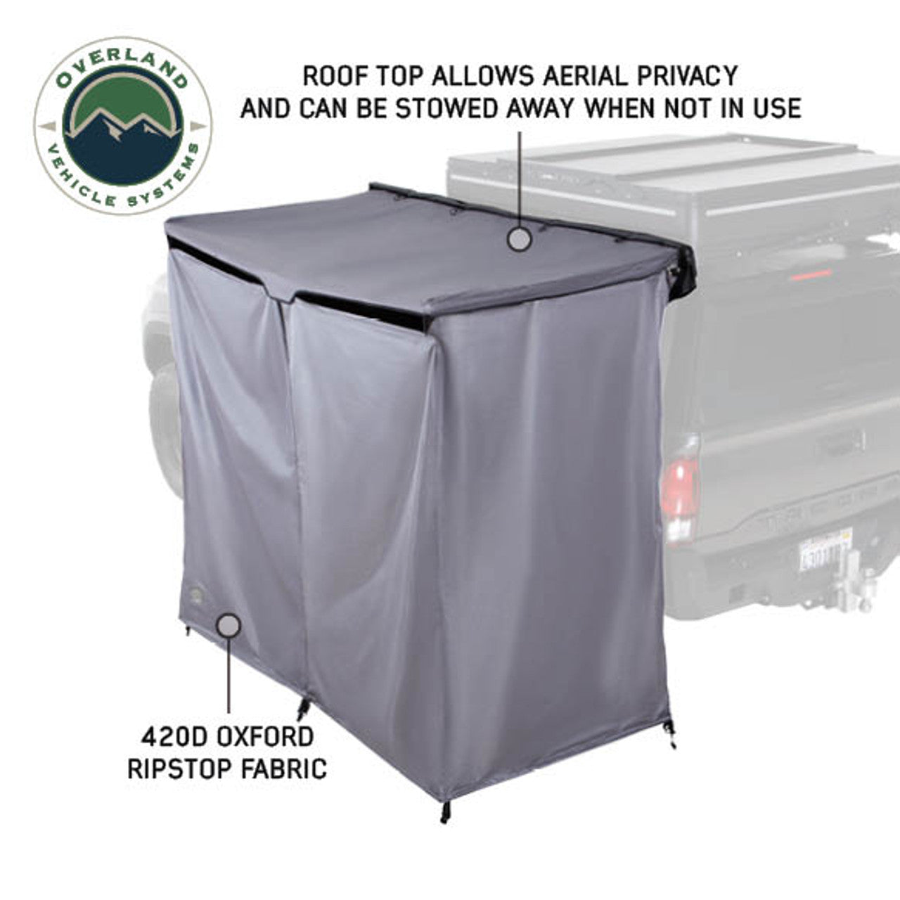 HD Nomadic 2 Person Quick Deploying Car-Side Shower & Privacy Room Combo