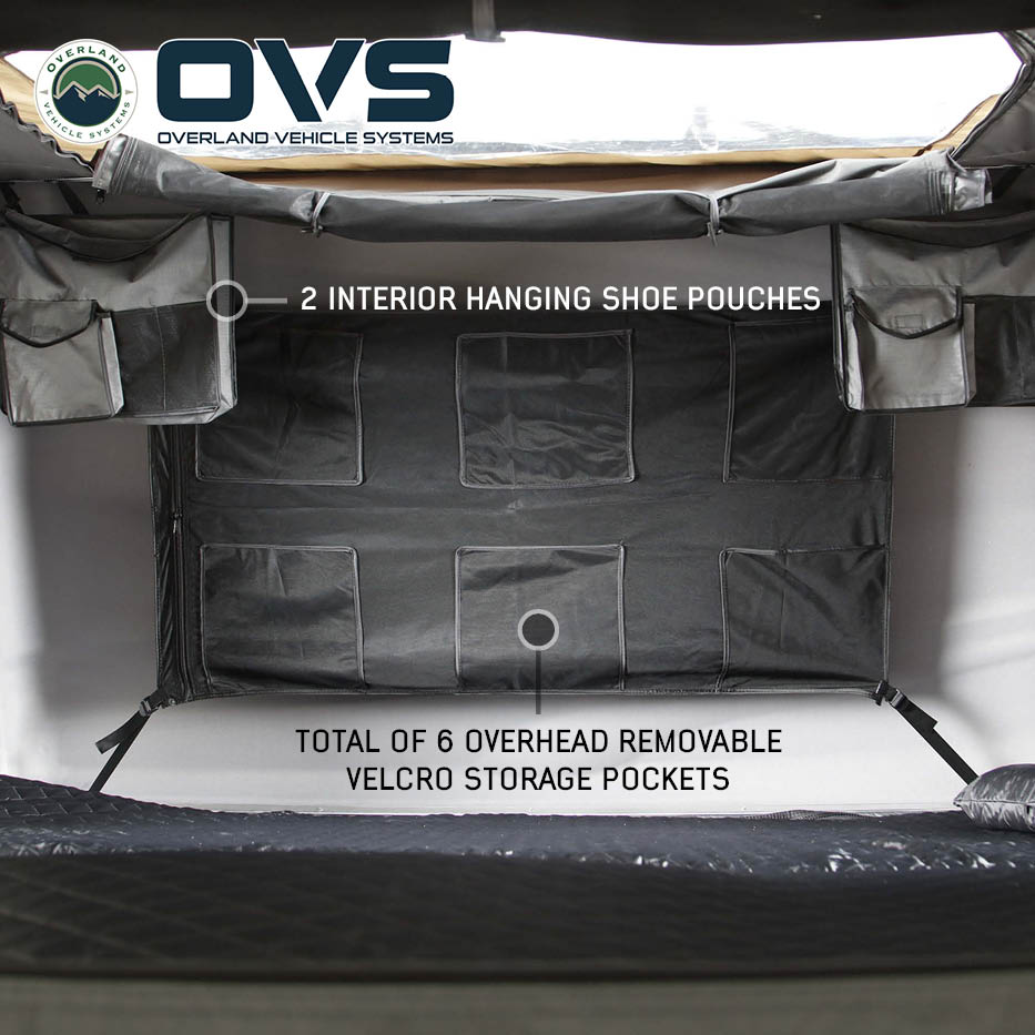Overland Vehicle Systems HD Bushveld 2 cantilever hard shell roof top tent - view 6