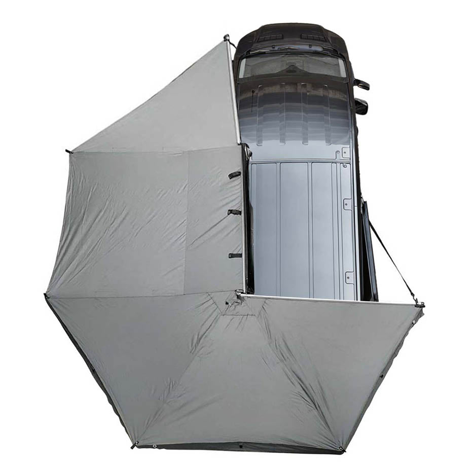 Overland Vehicle Systems HD Nomadic 270 driver side awning for mid-high roof vans