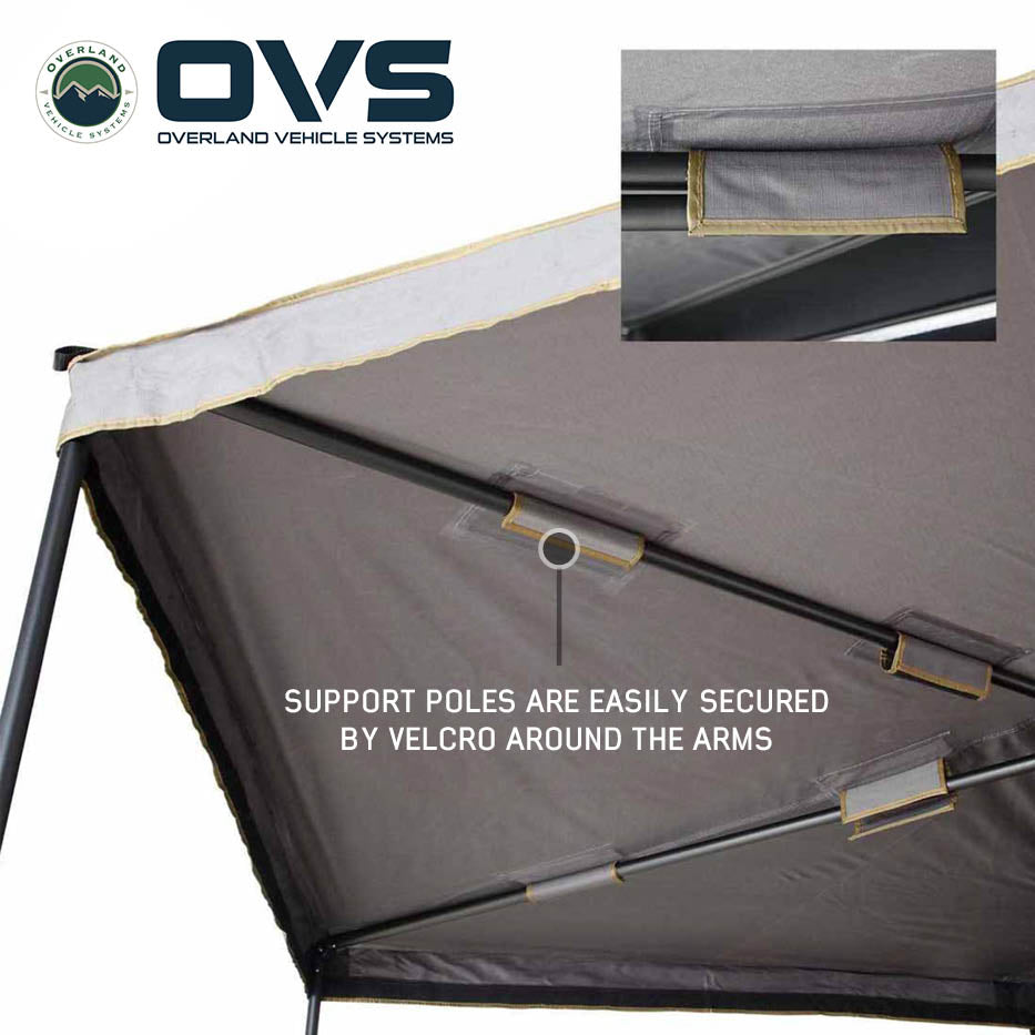 Overland Vehicle Systems HD Nomadic 270 LTE awning driver side - view 7