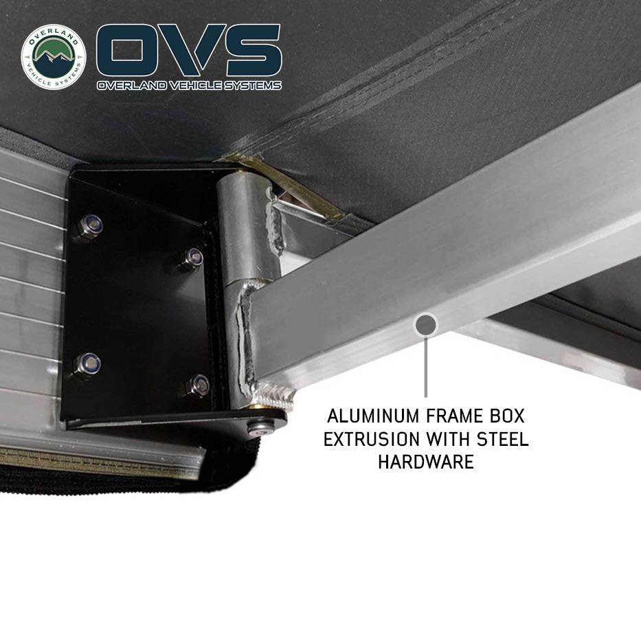 Overland Vehicle Systems HD Nomadic 270 LT awning, driver side, dark gray - view 6