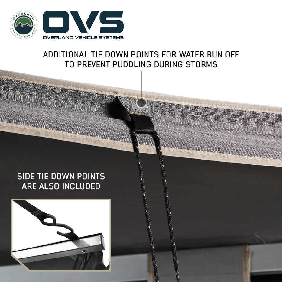 Overland Vehicle Systems HD Nomadic 270 LT awning, passenger side, dark gray - view 10