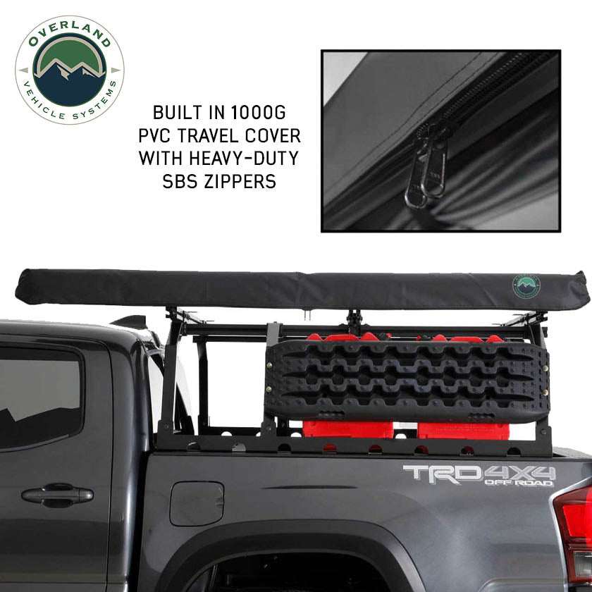 Overland Vehicle Systems HD Nomadic 90 degree awning in grey with black travel cover - view 4