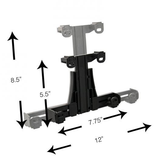 Tackform plastic locking tablet holder for universal fit