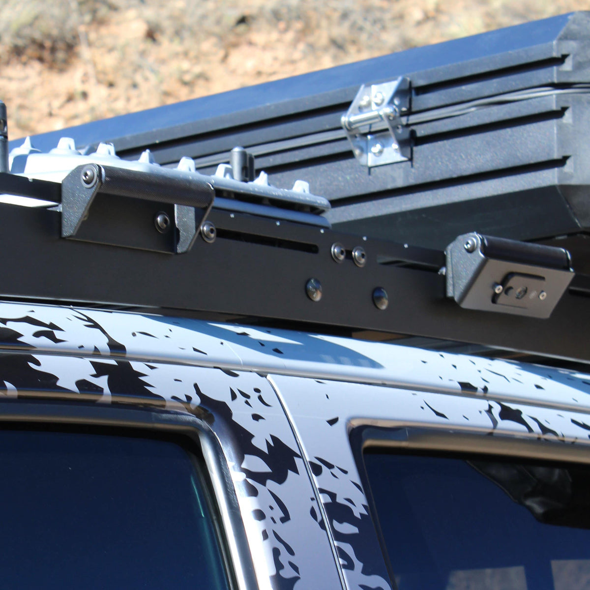 RCI roof rack grab handles with light mounts, universal fit