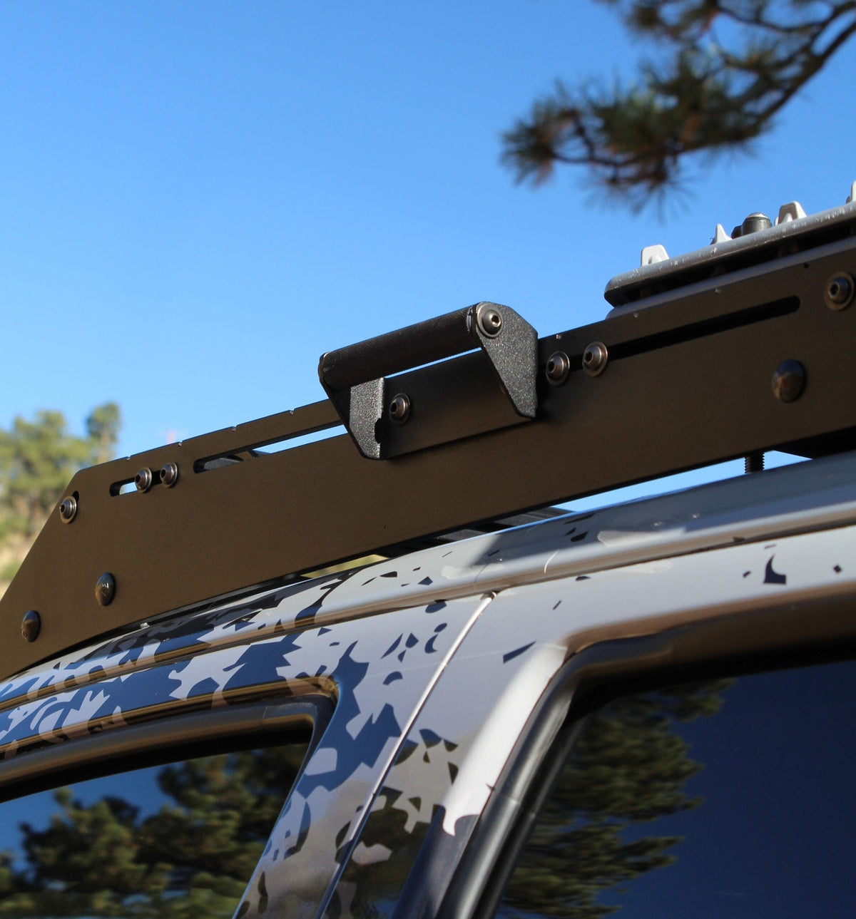 RCI roof rack grab handles with light mounts, universal fit