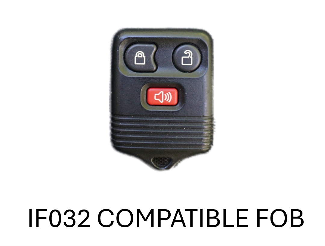 AJT Design Injection Fob IF032 key fob case for Ford 3-button fobs - white