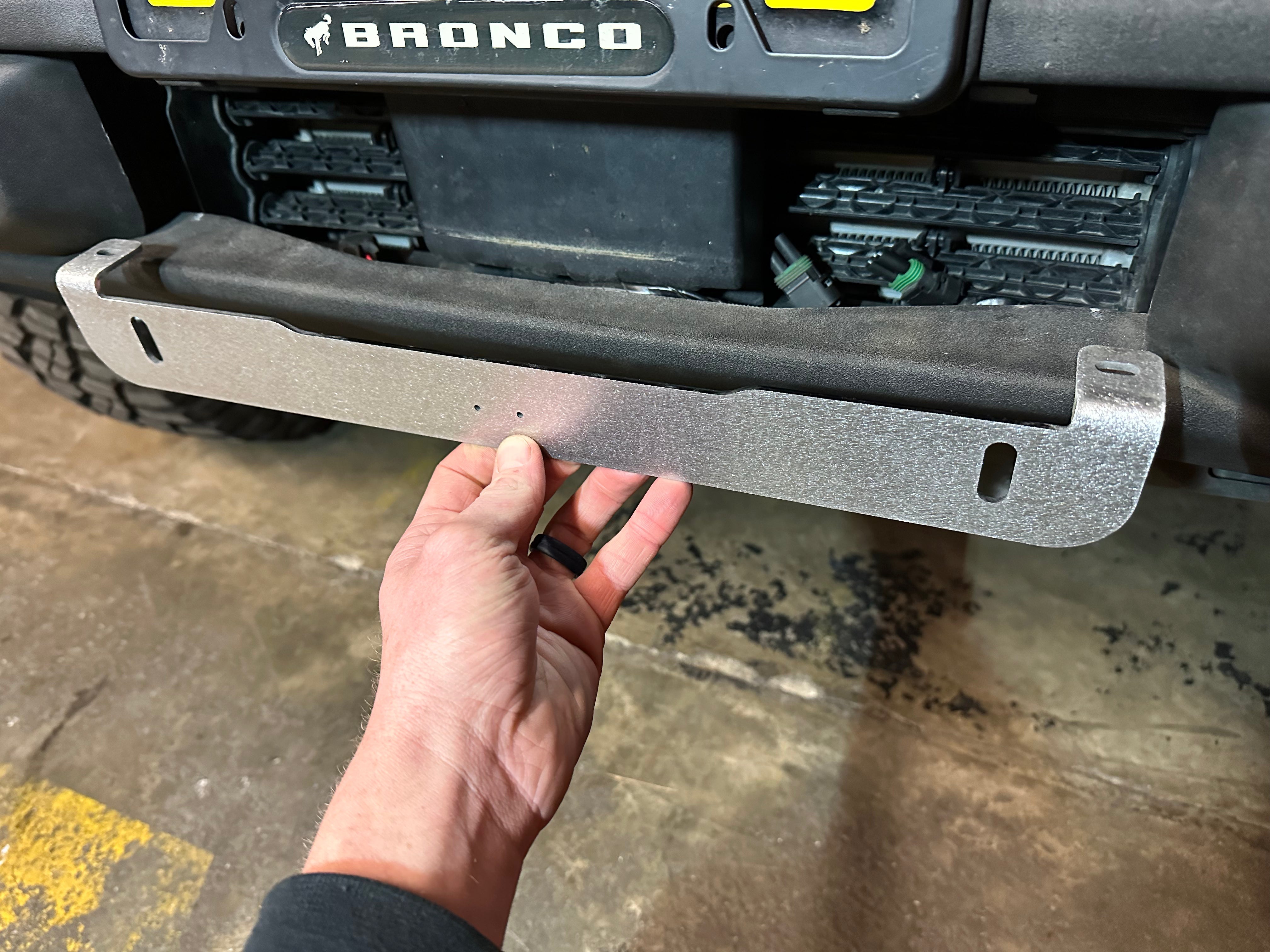 2021-2023+ Ford Bronco Stock Plastic Bumper Dual Light Mount